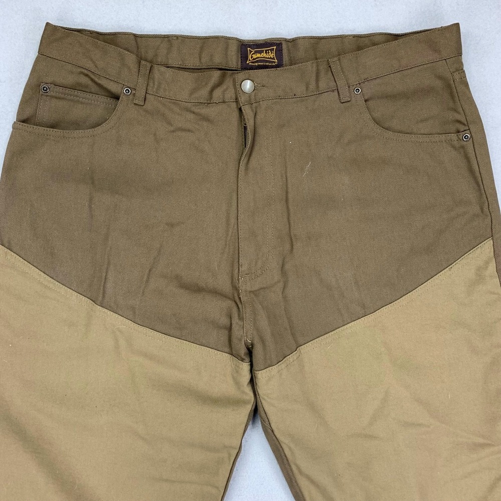 VTG Gamehide Brush Pants Mens 42x32‎ Brown Double Knee Workwear Hunting Utility